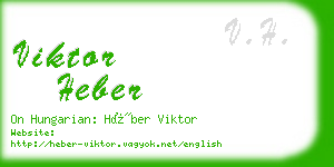 viktor heber business card